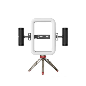 GVM TL600B 6W hand-held dual color temperature mobile phone ring light for live stream