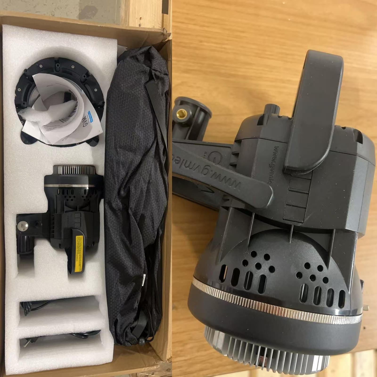 GVM 80W LED Spotlight Daylight Kit with Softbox（Open Box） - GVM