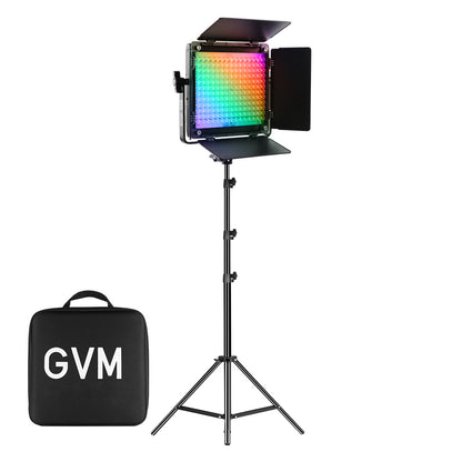 GVM-800D-III 40W Zweifarbiges und RGB Video-Leuchtfeld (1-Leuchten-Set)