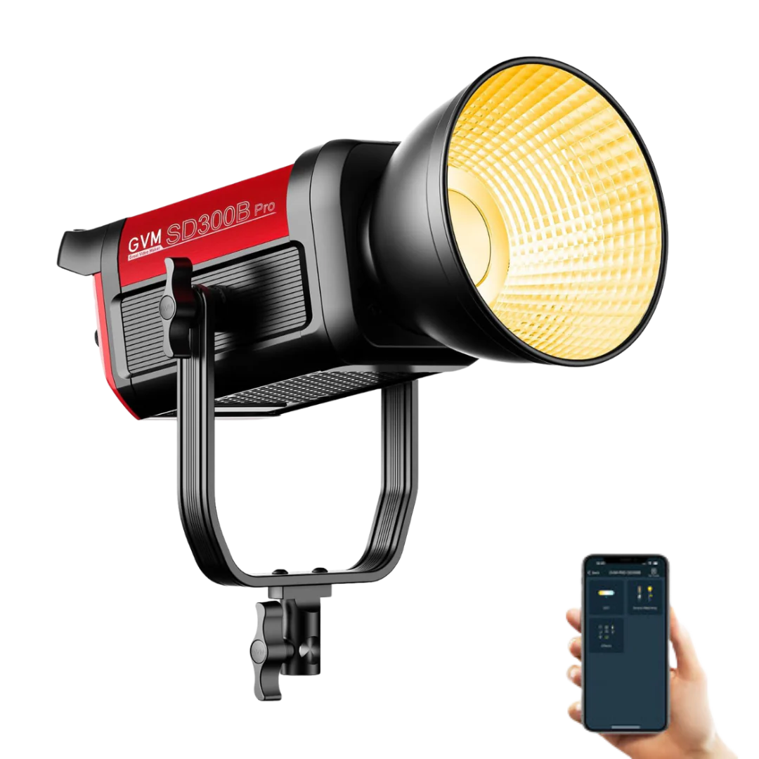 จีวีเอ็ม โปร-เอสดี300บี ไฟสตูดิโอสองสี 300วัตต์ แบบติดตั้งแบตเตอรี่วีเมาท์ พร้อมตาข่ายและบลูทูธ (ซื้อ 1 แถม 1) (เพิ่มสินค้า 2 ชิ้นในตะกร้า)