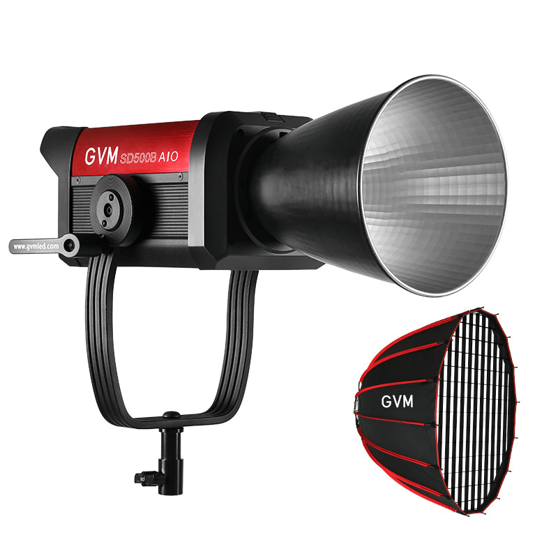 GVM SD500B AIO 500W Bi-Color Integrated Spotlight(Includes 1 Free 35.43'' Softbox $109.00) - GVM