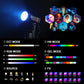 GVM PL60C External 60W RGB Flashlight with Battery