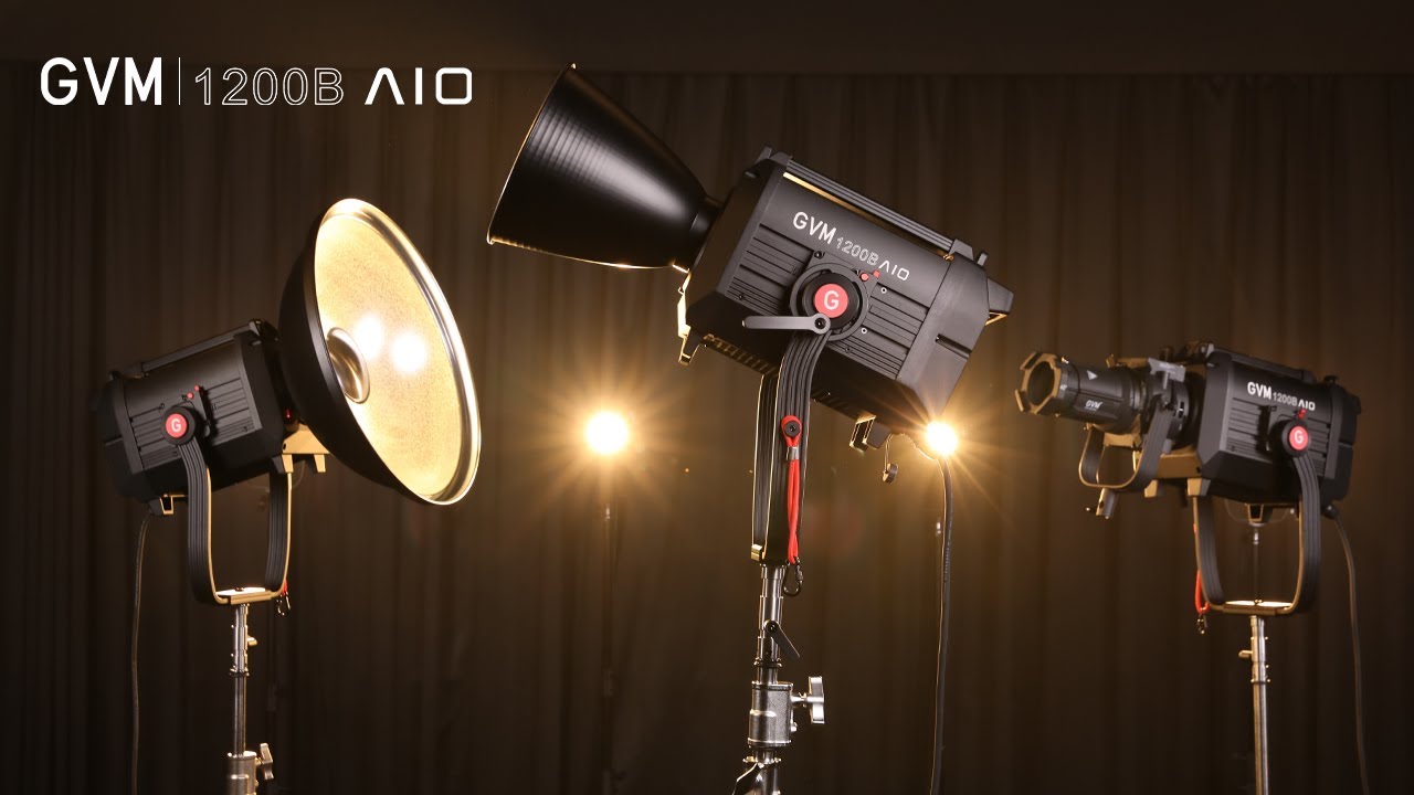 Carica il video: GVM 1200B AIO 1200W Bi-Color Integrated Spotlight