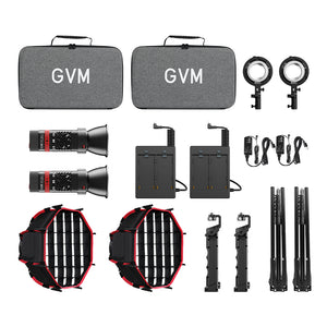 GVM PL60C RGB Pocket LED Monolight (2-Light Kit)