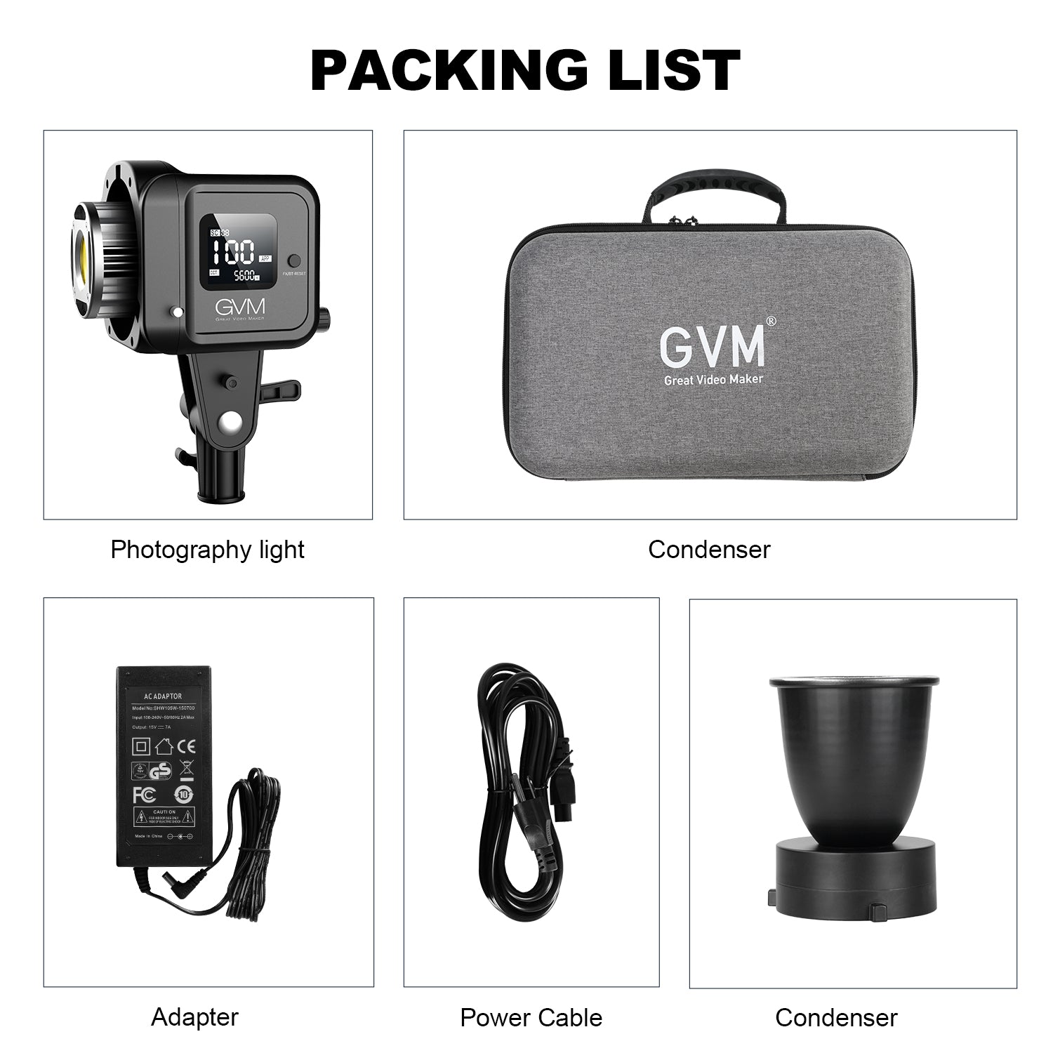 GVM SD80D 80w Bi - Color Outdoor Portable Spotlight（BOGO)(Only Jan 13th) - JIAN CHENG TECHNOLOGY INC.