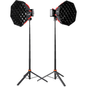 GVM CL100B Portable Bi-Color LED Monolight (2-Light Kit) - GVM