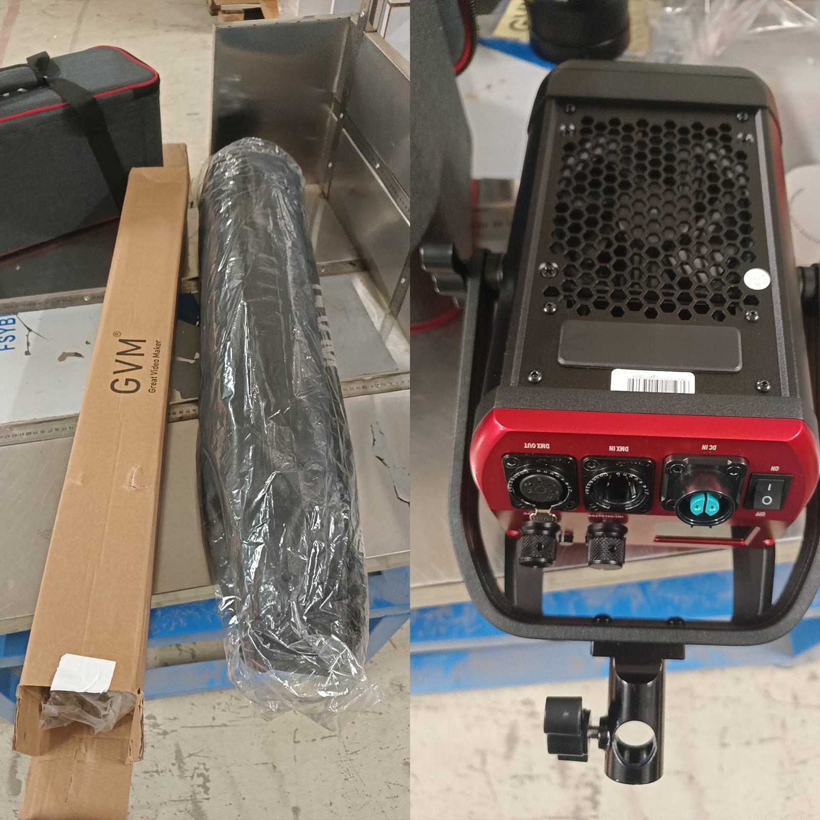 GVM PRO-SD200B 200W Bi-Color Mesh Bluetooth Monolight（Open Box） - GVM