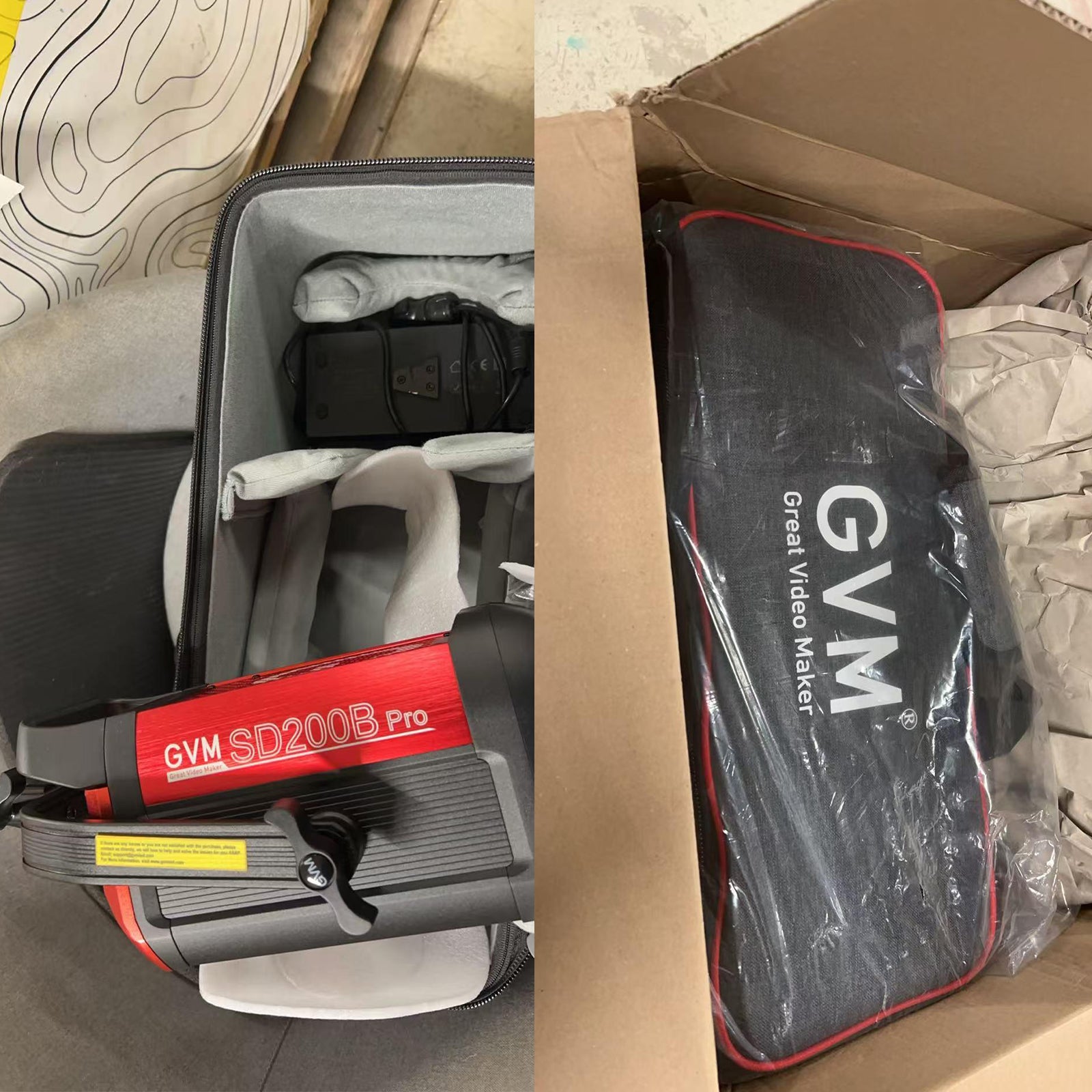 GVM PRO SD200B 200W Bi-Color Mesh Bluetooth Monolight（Open Box） - GVM