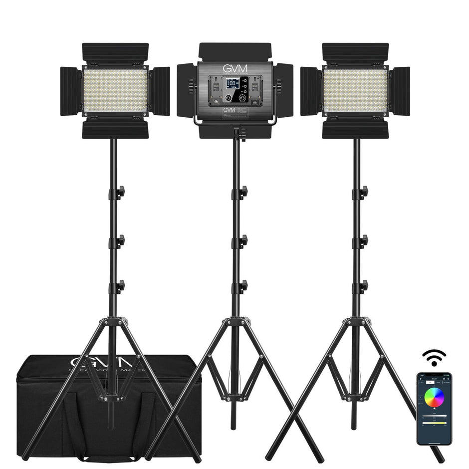 Professional LED Light Panels for Video Production, Streaming & Photog