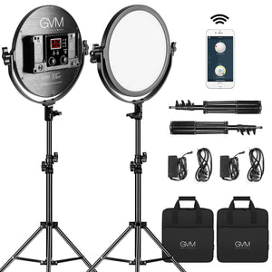 GVM 30W Soft Light Bi-Color LED Key Light 2 lights kit(10") - GVMLED