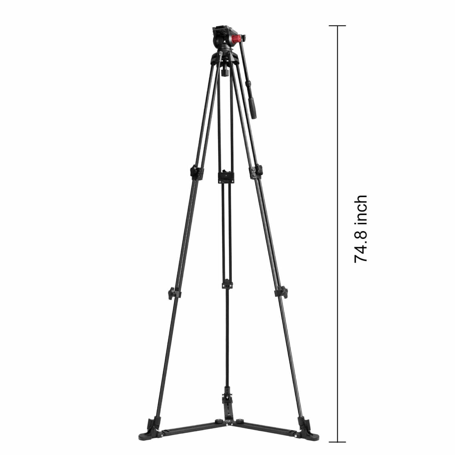 GVM 7017D Aluminum Video Tripod with Fluid Head System - GVMLED