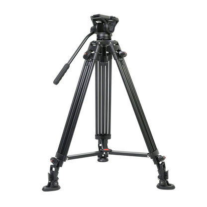 GVM Aluminum Camera Video Tripod DX16 with Fluid Head System - GVMLED