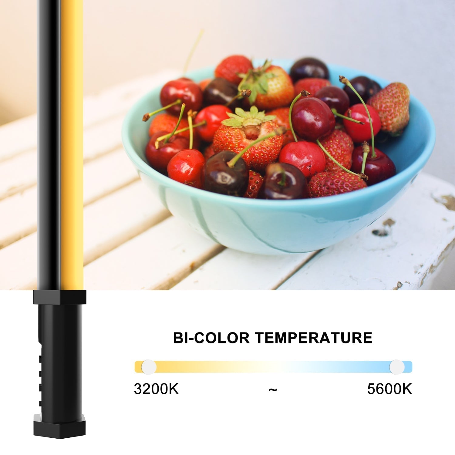 GVM-BD-100D RGB & Bi-Color Handheld light (3 ft) - BOGO - GVMLED