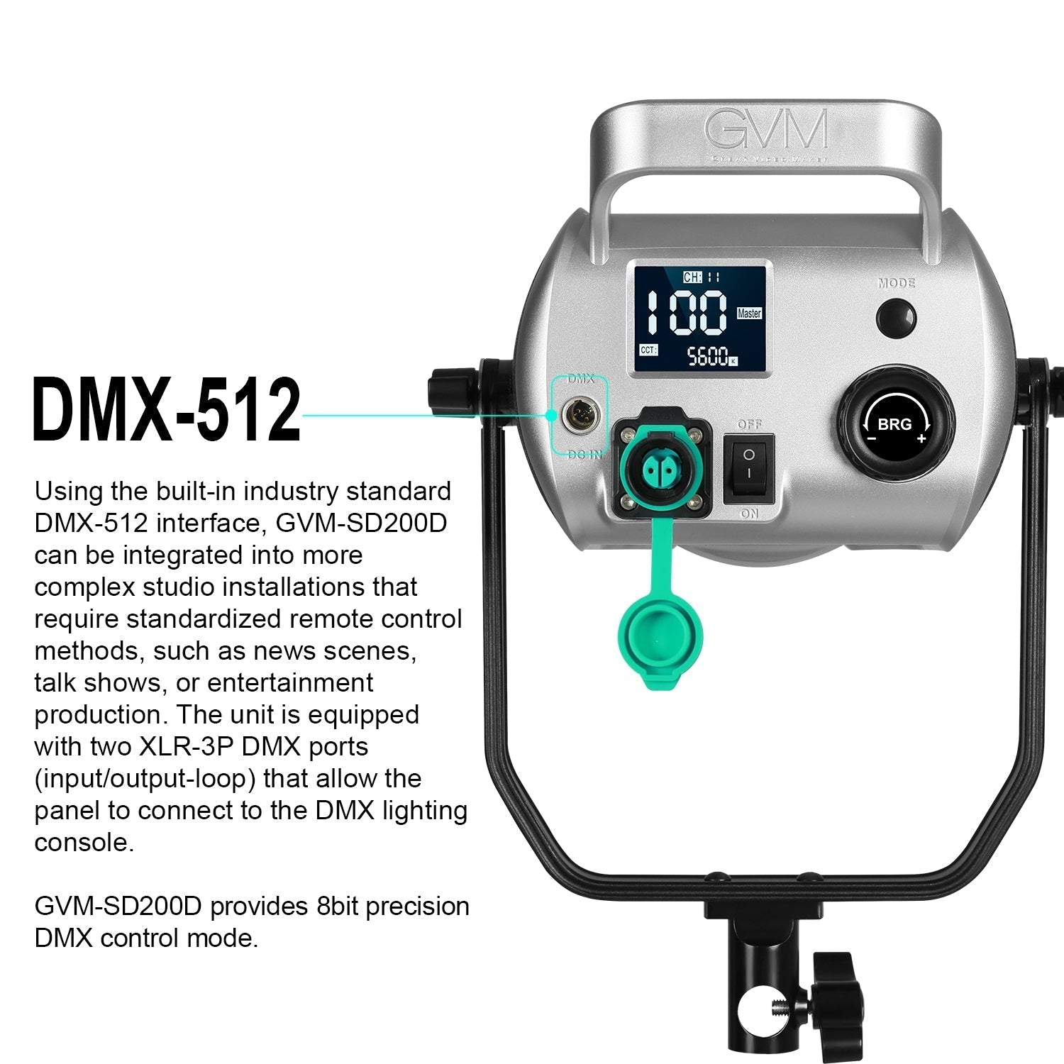 GVM SD200D LED Video Light with Softbox - GVMLED