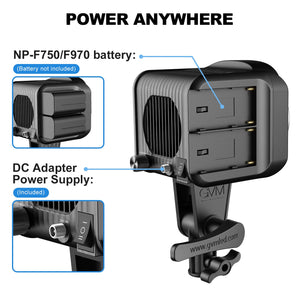 GVM SD80S 80w Spoltlight Daylight Can use Battery - GVMLED