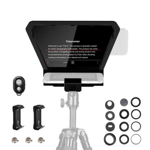 GVM TQ-S Teleprompter for iPad Tablet & Smartphone with Bluetooth APP Control - GVMLED